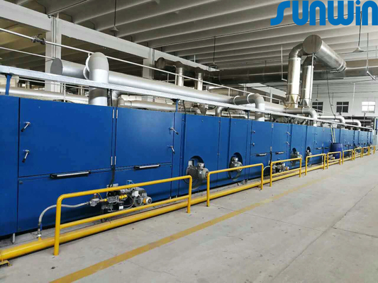 Hot Air Circulation High Speed Hot Air Stenter Dyeing Finishing Machine For Bed Sheets